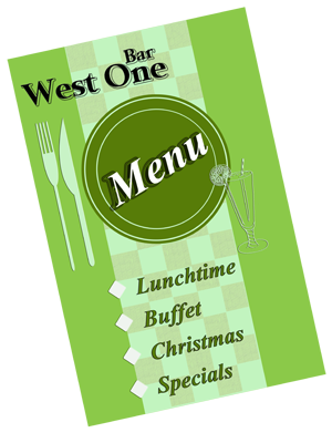 Bar West One Menu